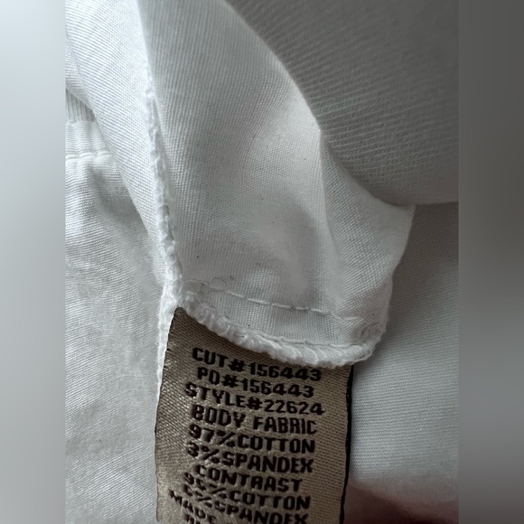 XCVI FAULKNER Cotton Wide Leg Crop Ruched Pants Cargo Pockets white M - Picture 6 of 8